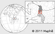 Blank Location Map of Mabulabo, highlighted country, highlighted grandparent region