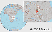 Gray Location Map of Mabulabo, highlighted parent region, highlighted grandparent region