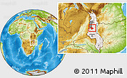 Physical Location Map of Mabulabo, highlighted country, highlighted parent region