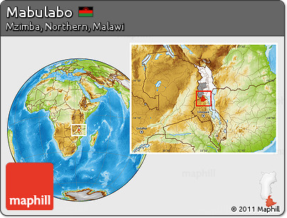 Physical Location Map of Mabulabo, highlighted parent region, highlighted grandparent region