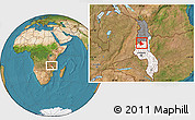 Satellite Location Map of Mabulabo, highlighted country, highlighted grandparent region