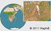 Satellite Location Map of Mabulabo, highlighted parent region, highlighted grandparent region