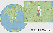 Savanna Style Location Map of Mabulabo, highlighted grandparent region