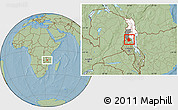 Savanna Style Location Map of Mabulabo, highlighted parent region, highlighted grandparent region, hill shading