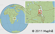 Savanna Style Location Map of Mabulabo, highlighted parent region