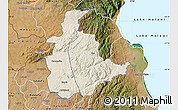 Shaded Relief Map of Mabulabo, satellite outside