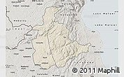 Shaded Relief Map of Mabulabo, semi-desaturated