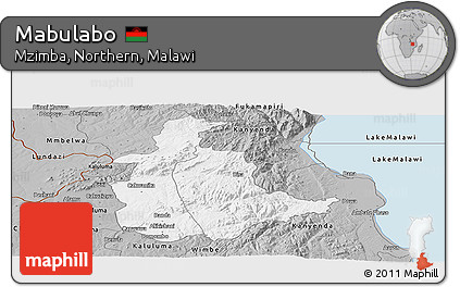 Gray Panoramic Map of Mabulabo
