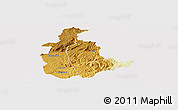 Physical Panoramic Map of Mabulabo, cropped outside