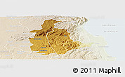 Physical Panoramic Map of Mabulabo, lighten