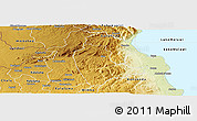 Physical Panoramic Map of Mabulabo