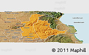 Political Panoramic Map of Mabulabo, satellite outside