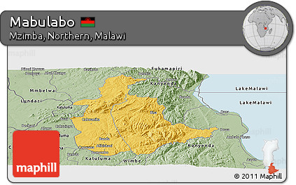 Savanna Style Panoramic Map of Mabulabo
