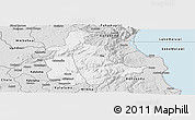 Silver Style Panoramic Map of Mabulabo