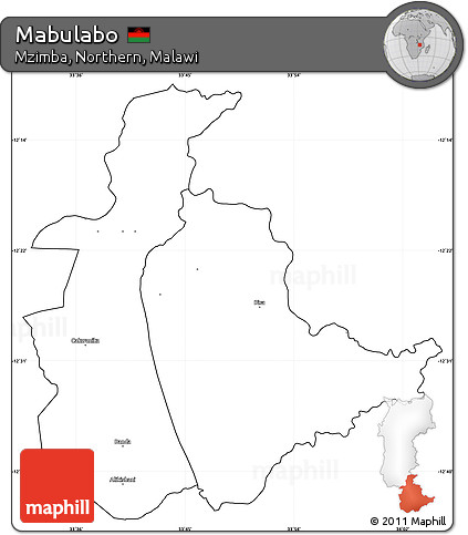Blank Simple Map of Mabulabo, cropped outside