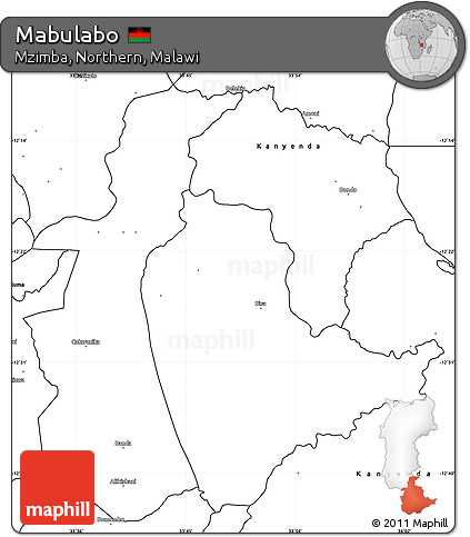 Blank Simple Map of Mabulabo