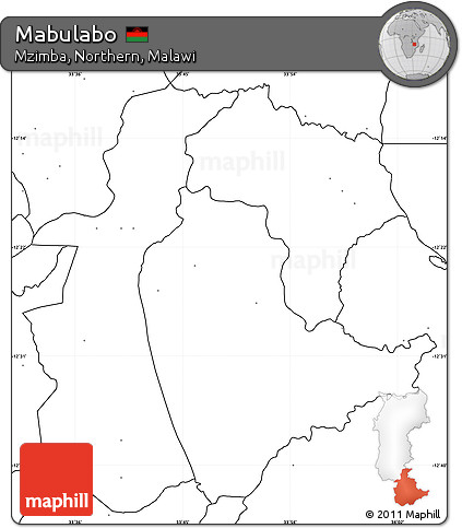 Blank Simple Map of Mabulabo, no labels