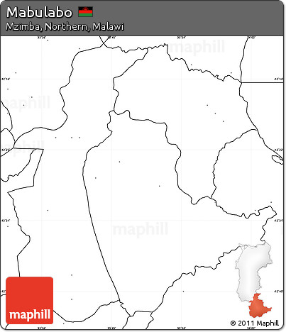 Blank Simple Map of Mabulabo, no labels
