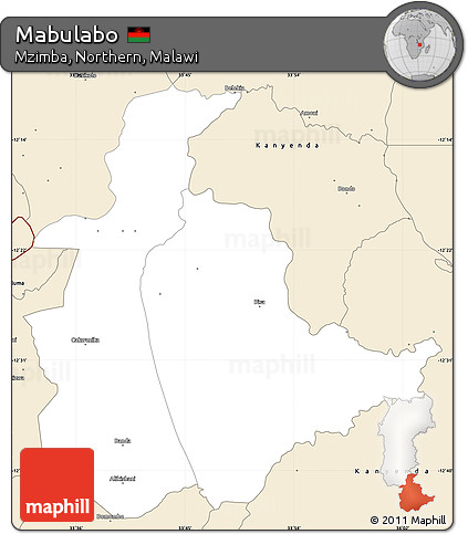 Classic Style Simple Map of Mabulabo