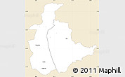 Classic Style Simple Map of Mabulabo, single color outside