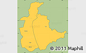 Savanna Style Simple Map of Mabulabo, cropped outside
