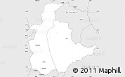 Silver Style Simple Map of Mabulabo