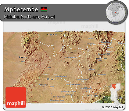 Satellite 3D Map of Mpherembe