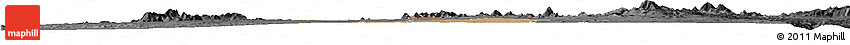 Satellite Horizon Map of Mpherembe, darken, desaturated