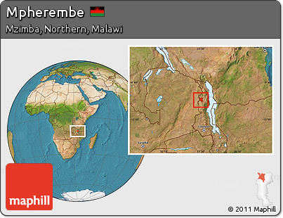 Satellite Location Map of Mpherembe