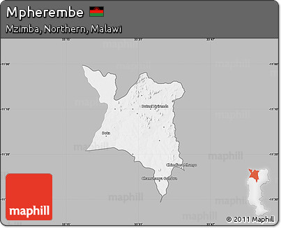 Gray Map of Mpherembe, single color outside