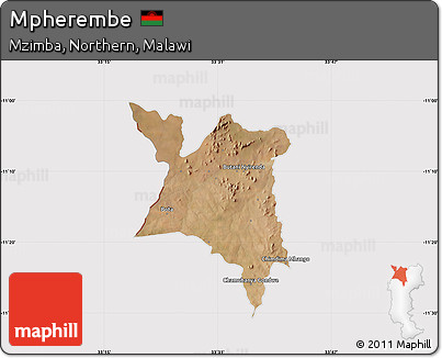 Satellite Map of Mpherembe, cropped outside