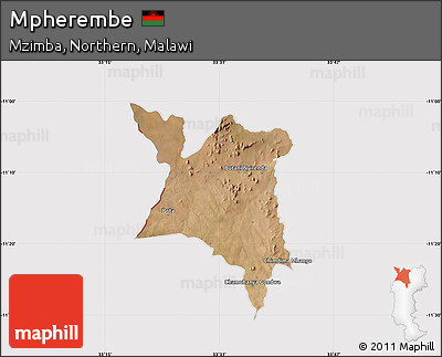 Satellite Map of Mpherembe, cropped outside