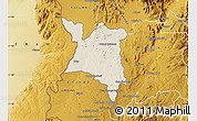 Shaded Relief Map of Mpherembe, physical outside