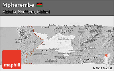 Gray Panoramic Map of Mpherembe