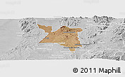 Satellite Panoramic Map of Mpherembe, lighten, desaturated