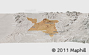 Satellite Panoramic Map of Mpherembe, lighten, semi-desaturated