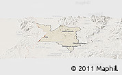 Shaded Relief Panoramic Map of Mpherembe, lighten