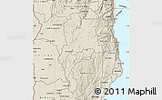 Shaded Relief Map of Mtwalo II
