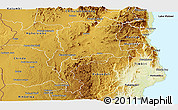 Physical Panoramic Map of Mtwalo II