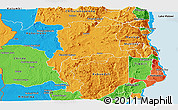 Political Panoramic Map of Mtwalo II