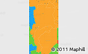 Political Simple Map of Mtwalo II