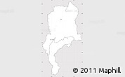Silver Style Simple Map of Mtwalo II, cropped outside