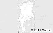 Silver Style Simple Map of Mtwalo II