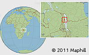 Savanna Style Location Map of Musisya