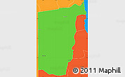 Political Simple Map of Timbiri