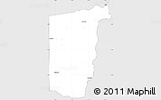 Silver Style Simple Map of Timbiri, single color outside