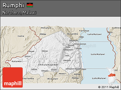 Classic Style 3D Map of Rumphi