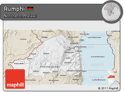 Classic Style 3D Map of Rumphi
