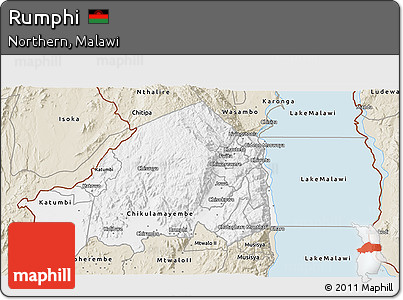 Classic Style 3D Map of Rumphi