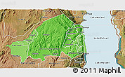 Political Shades 3D Map of Rumphi, satellite outside
